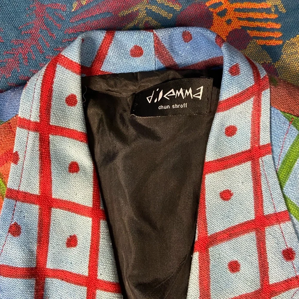 Vibrant Multicolor Women's Blazer - Picture 7 of 10